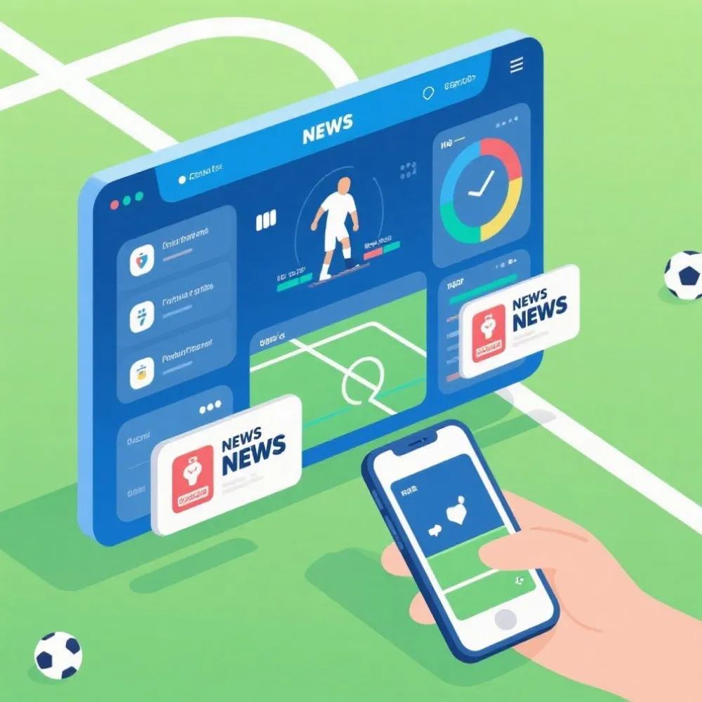 体育资讯与移动访问示意图